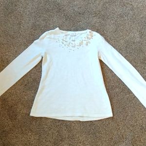 2 Justice white tops - girls size 10
